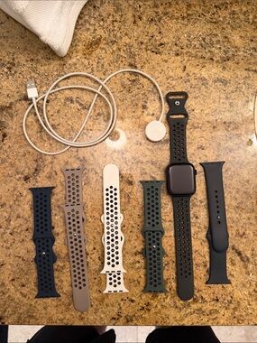 Apple Watch with Black Case Series 7 45mm